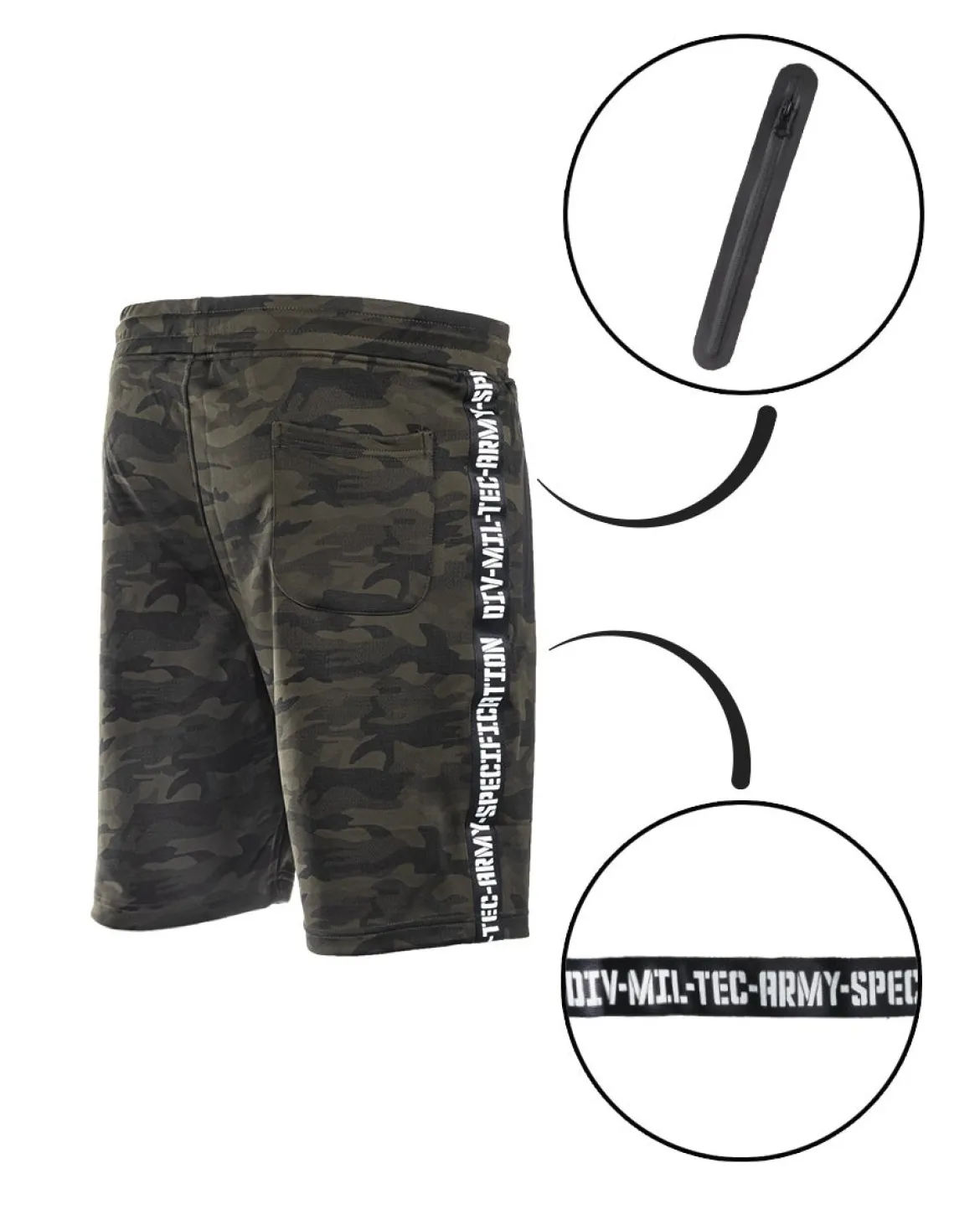 Mil-Tec Training - Shortsit, woodland