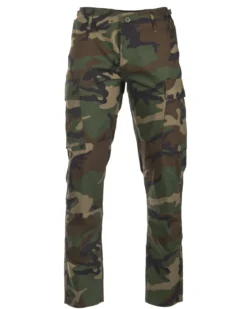 Mil-Tec US BDU kenttähousut - woodland, Slim Fit