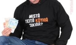 Mistä teitä köyhiä sikiää? -Huppari