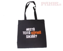 Mistä Teitä Köyhiä Sikiää? - kangaskassi