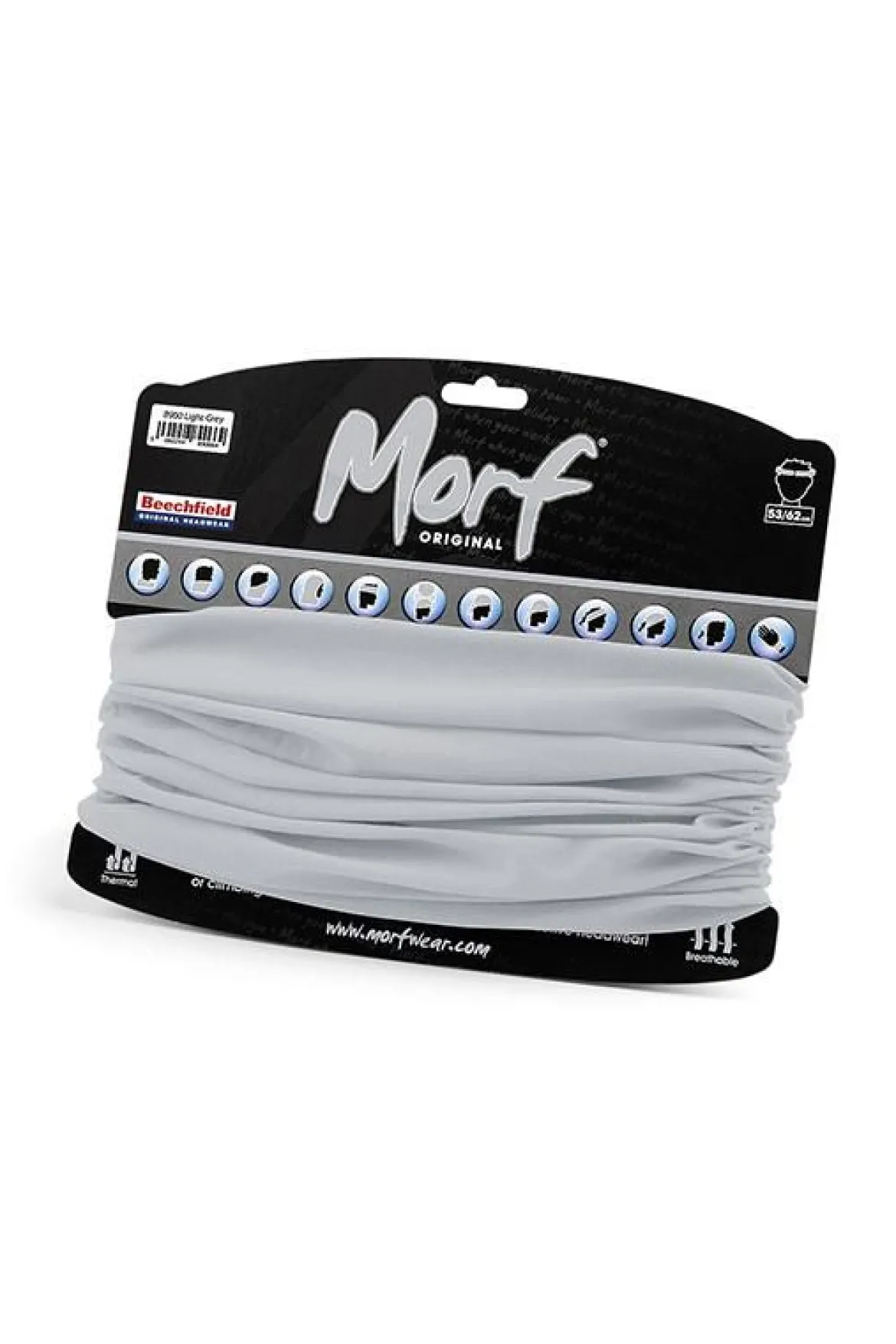 Morf - Tuubihuivi, light grey