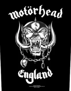 Motörhead England - Kangasmerkki, selkä