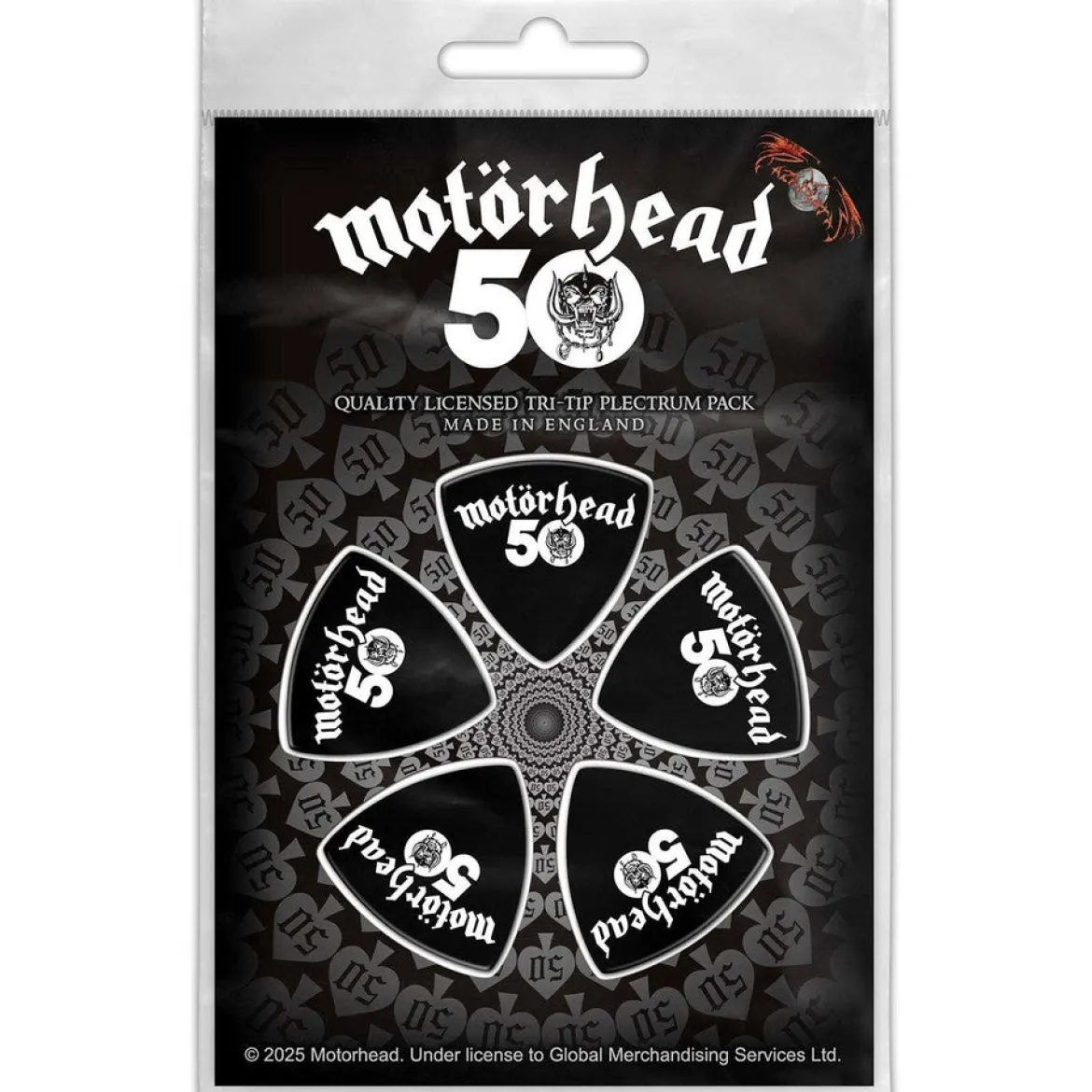 Motörhead: 50 - Tri-Tip Plektrasetti 5kpl