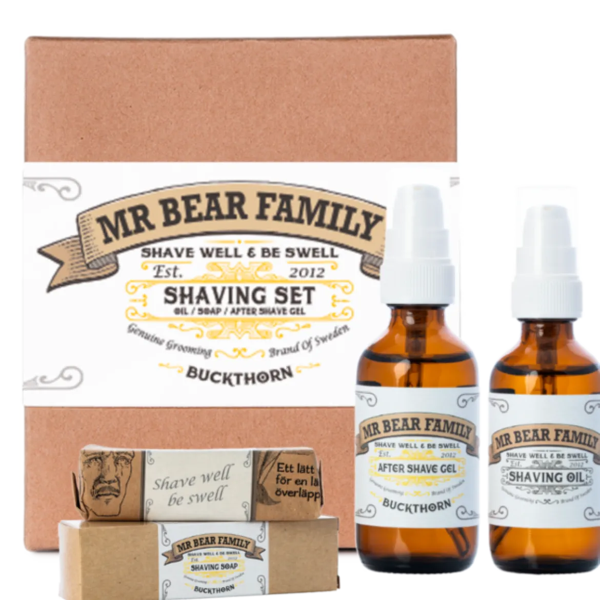 Mr Bear Family Shaving Set - tyrni