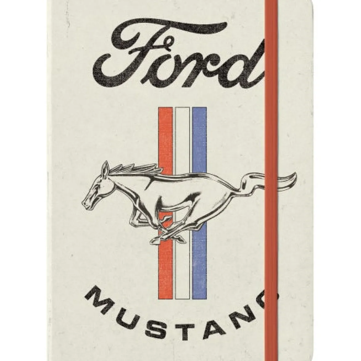 Muistikirja A5 - Ford Mustang Horse & Stripes Logo