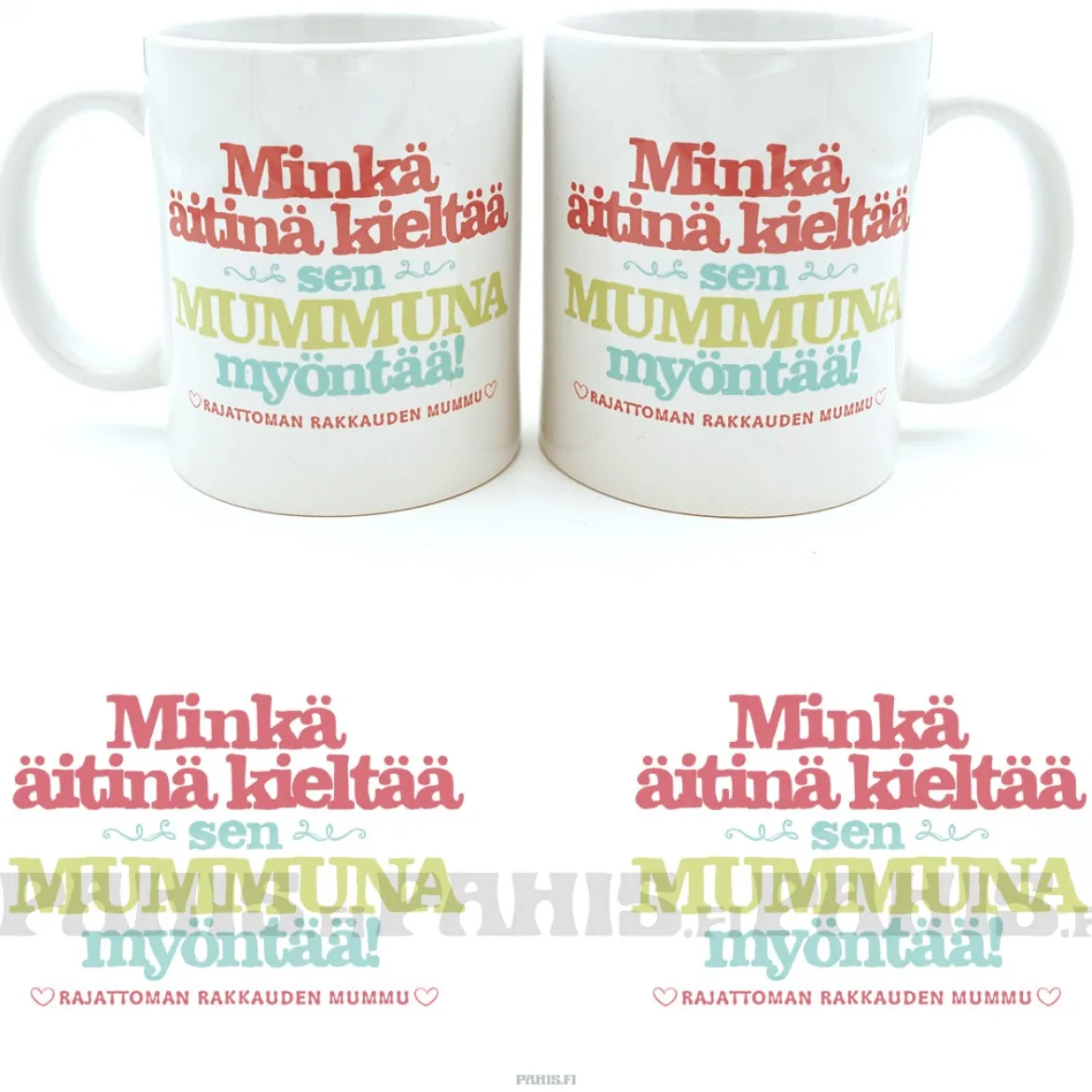 Mummu myöntää- Muki