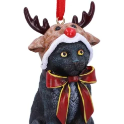 Nemesis Now Reindeer Cat - Joulukuusen koriste