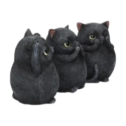 Nemesis Now Three Wise Fat Cats- Koristeet