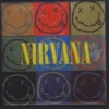 Nirvana: Distressed happy face blocks - Kangasmerkki