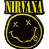 Nirvana: Logo & happy face cut-out - Pinssi
