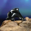 Obsidiaani Delfiini 5cm