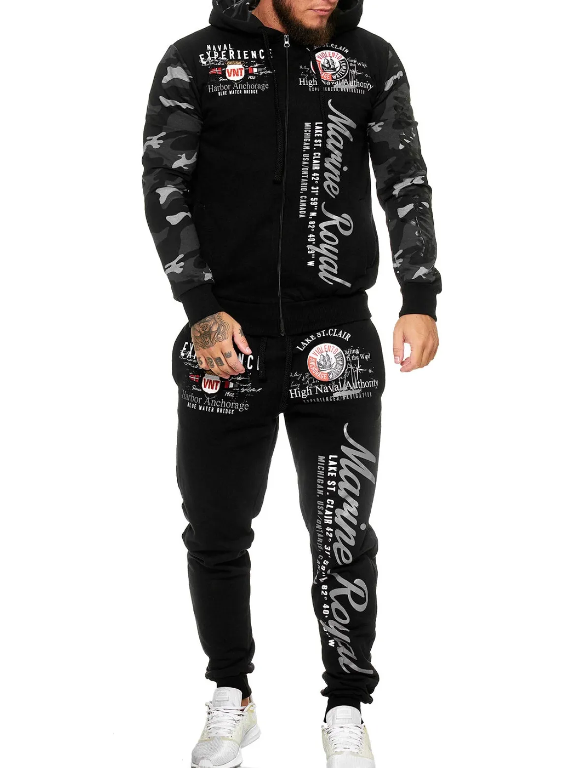OneREDOX miesten verryttelyasu, musta-camo