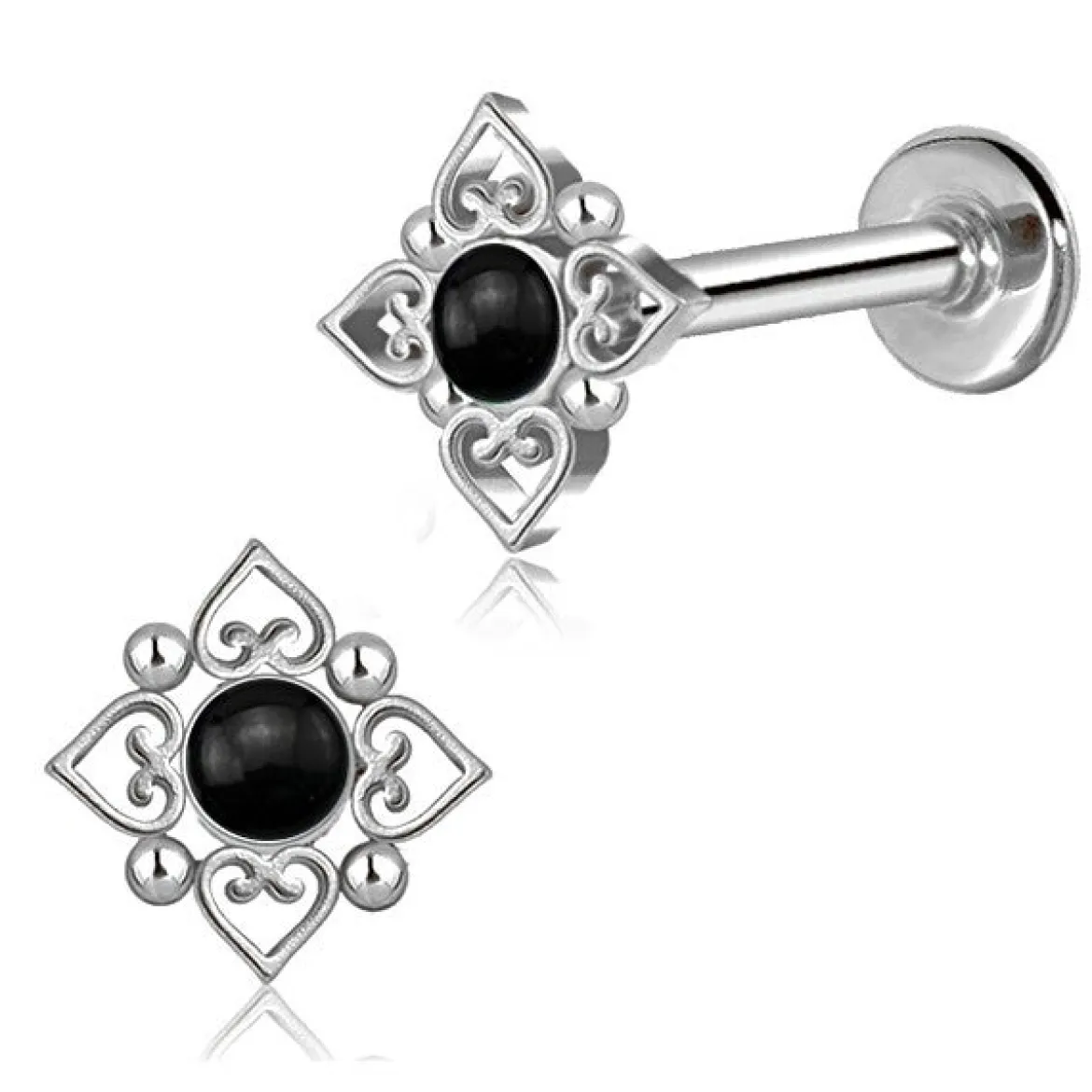 Onyksi ruutu - Lävistyskoru, labret