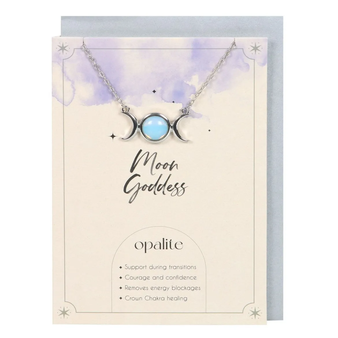 Opalite Triple Moon - kaulakoru ja kortti