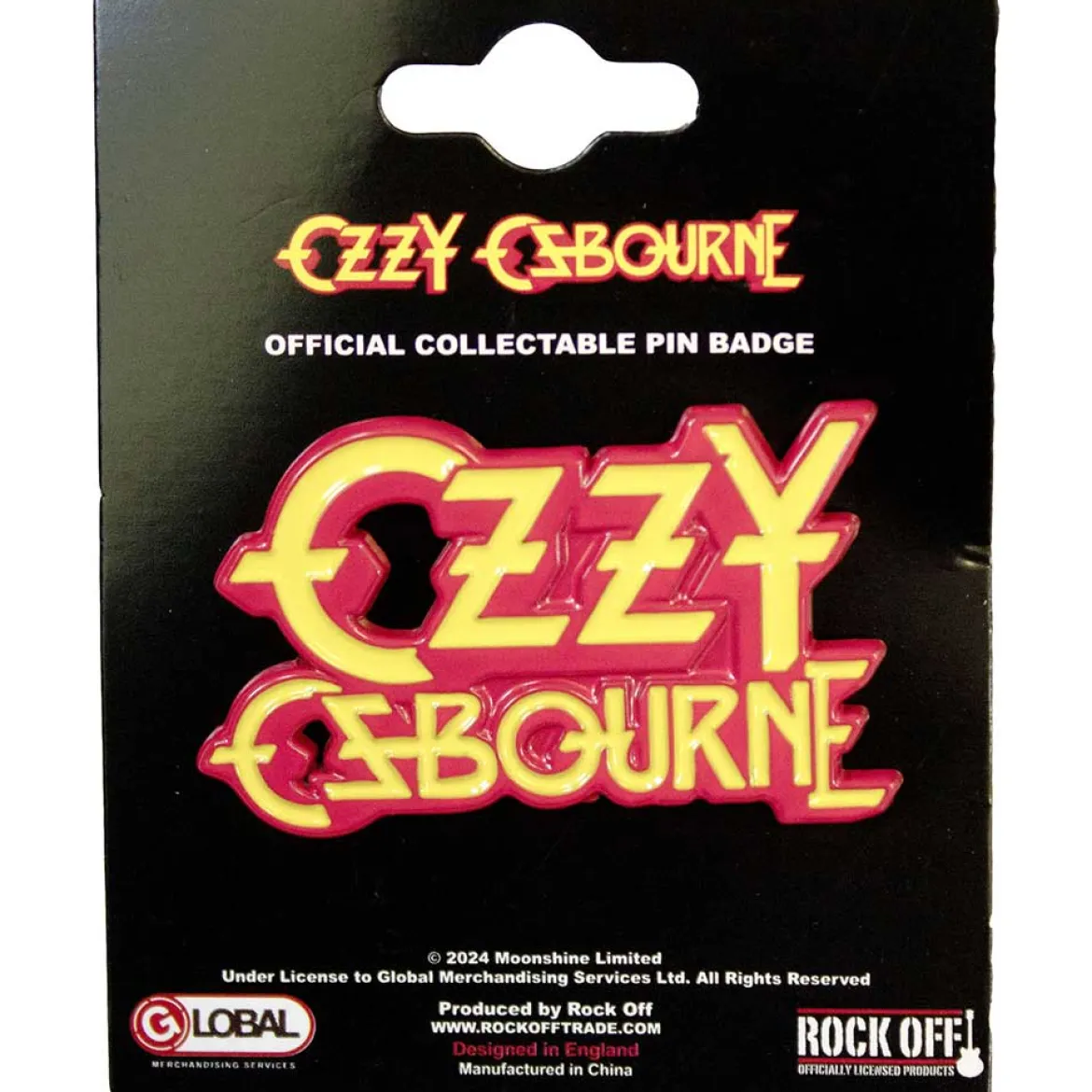 Ozzy Osbourne Stacked Logo - Pinssi
