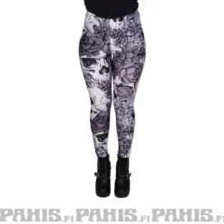 Pahis Flower Skull - legginsit