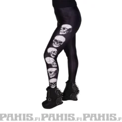 Pahis White Skull - leggingsit