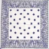 Paisley White Blue - Bandana huivi