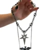 Pamela Mann Two Row Bat Collar - Choker