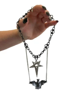 Pamela Mann Two Row Bat Collar - Choker