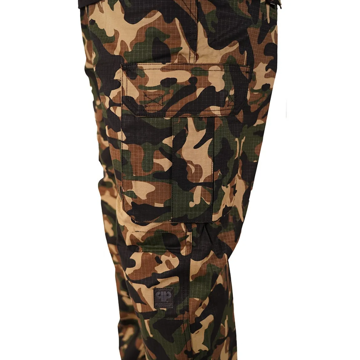 Pelle Pelle Basic Cargo Pant- Reisitaskuhousut, woodland