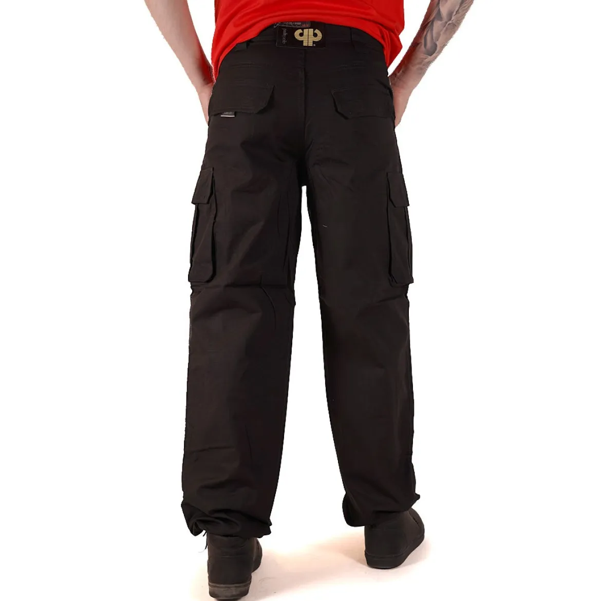 Pelle Pelle Basic Cargo Pants- Reisitaskuhousut, musta