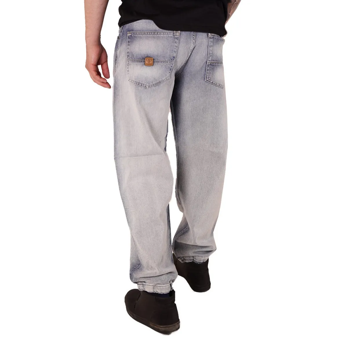 Pelle Pelle Baxter Baggy- Farkut, White wash