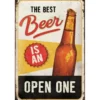 Peltikyltti 20x30cm - The Best Beer is an Open One
