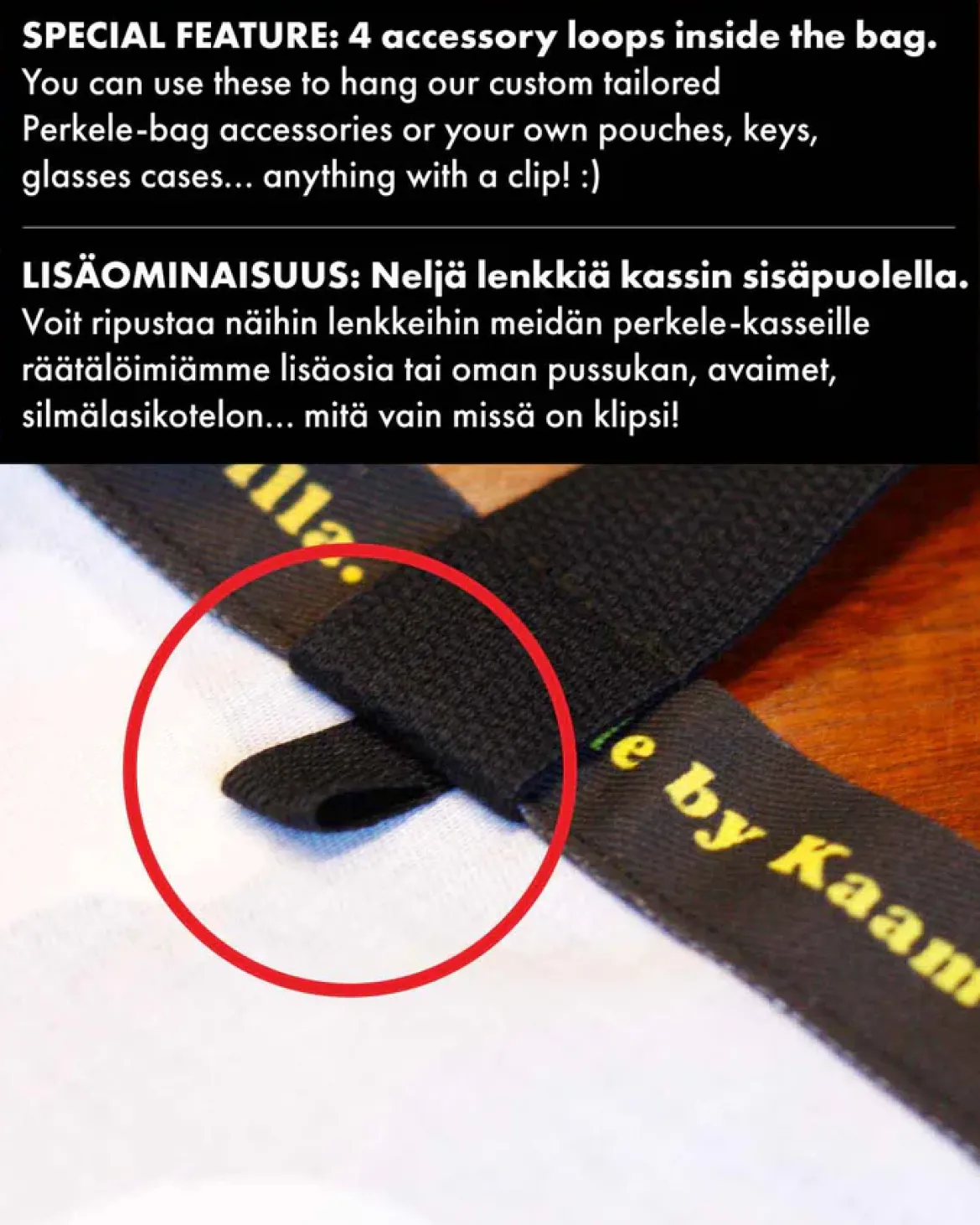 Perkele kangaskassi, Sateenkaari