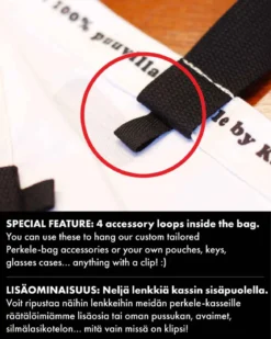 Perkele kangaskassi, Valkoinen