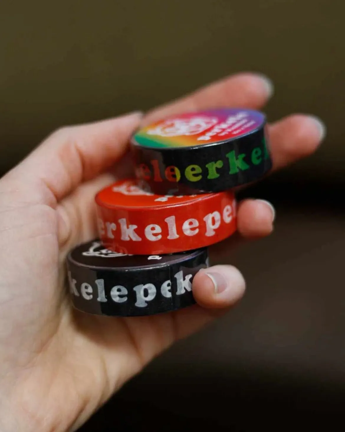 Perkele washi teippi, ruosteenpunainen