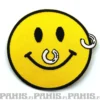 Piercedhappy face - kangasmerkki