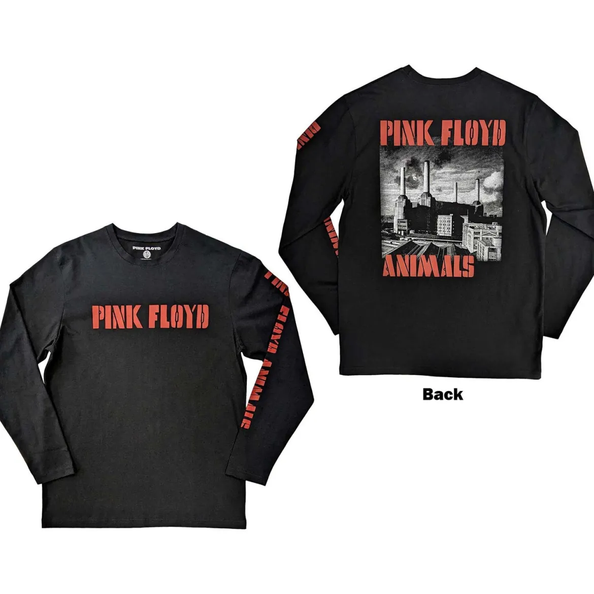 Pink Floyd Animals B&W - Pitkähihainen paita
