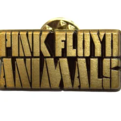 Pink Floyd: Animals gold text logo - Pinssi