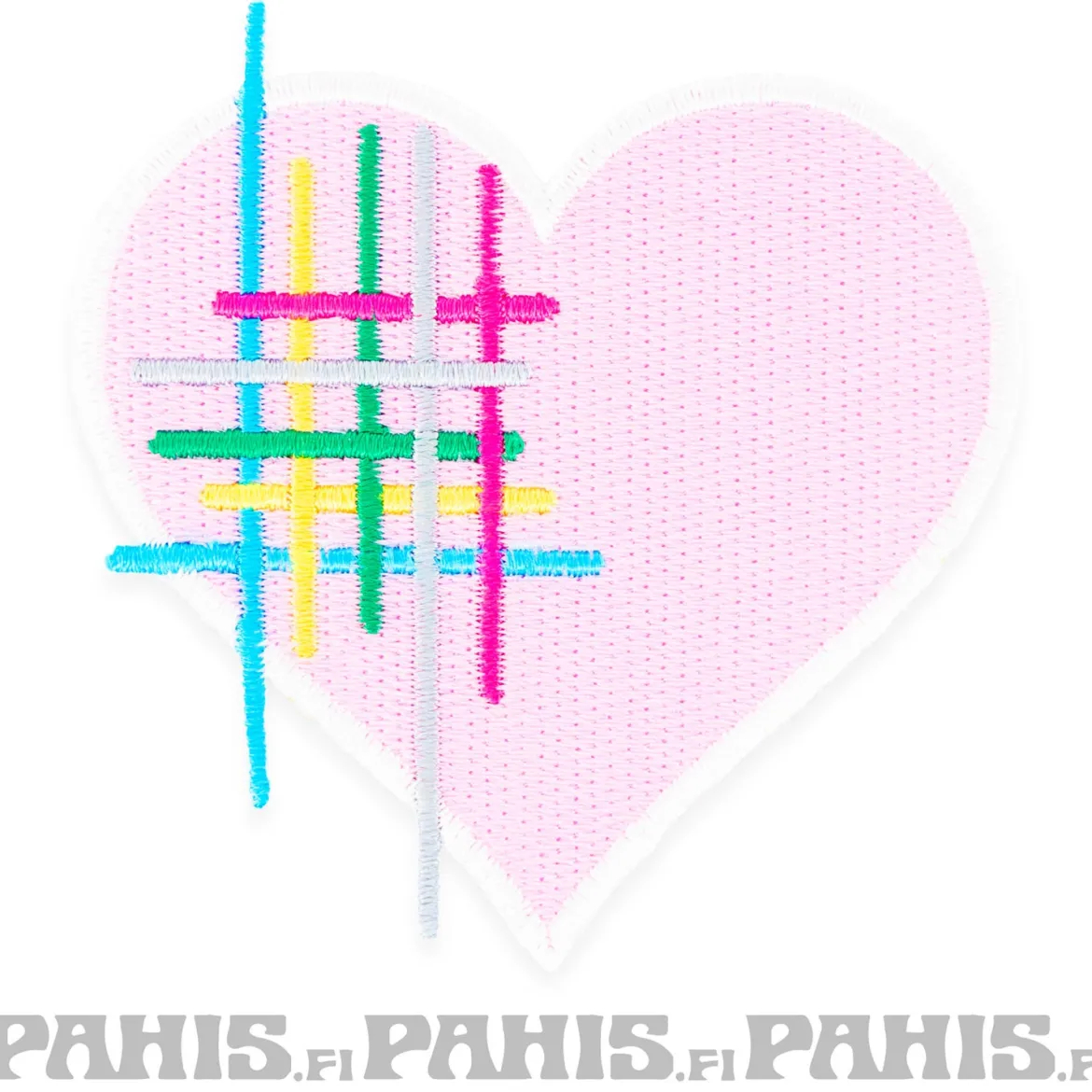 Pink Heart - kangasmerkki