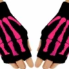 Pink skeleton hand - Kynsikkäät