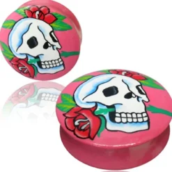 Plugi Rose Skull