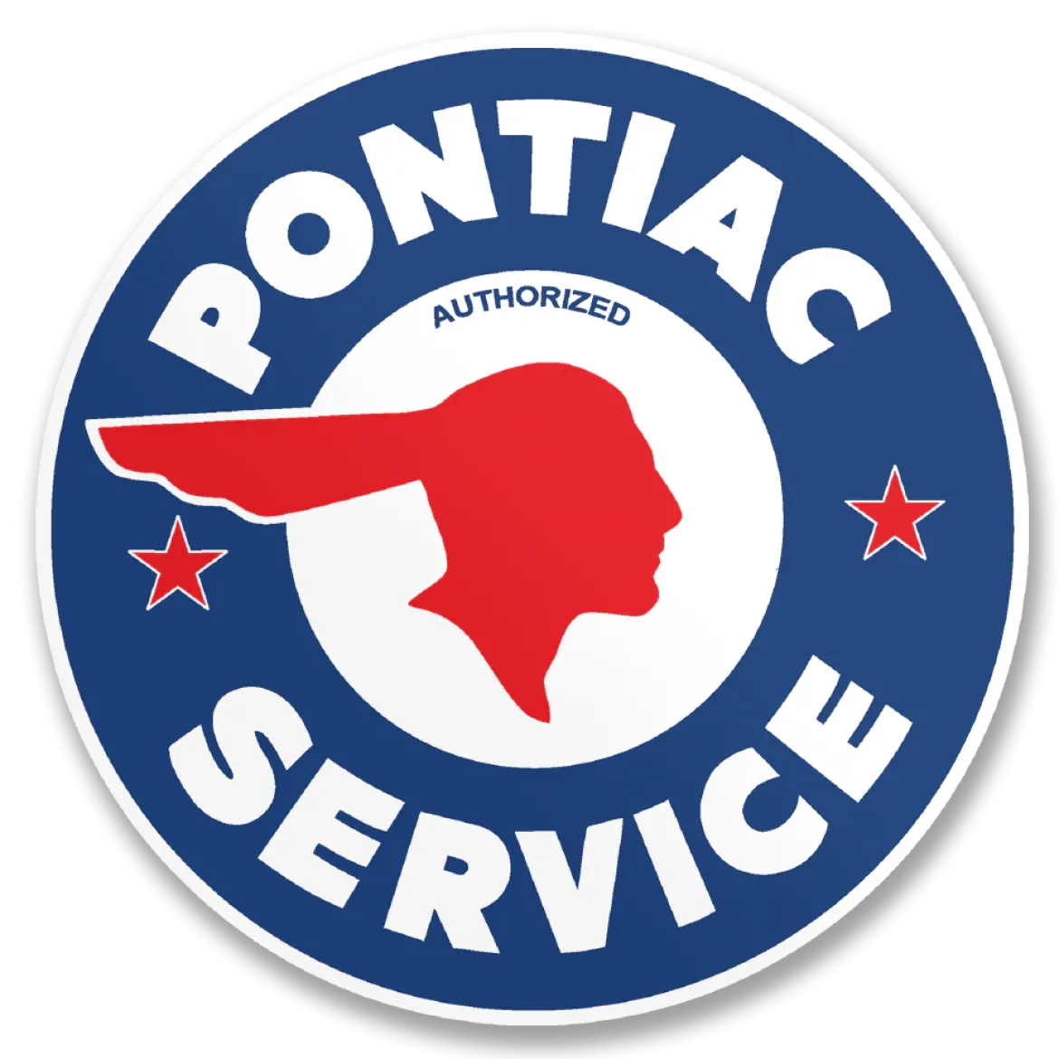 Pontiac Service Logo - Tarra 10cm