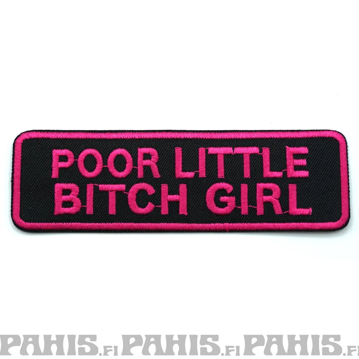 Poor little bitch girl - kangasmerkki