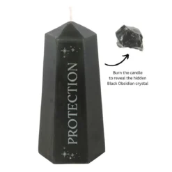 Protection - Obsidiaani kynttilä
