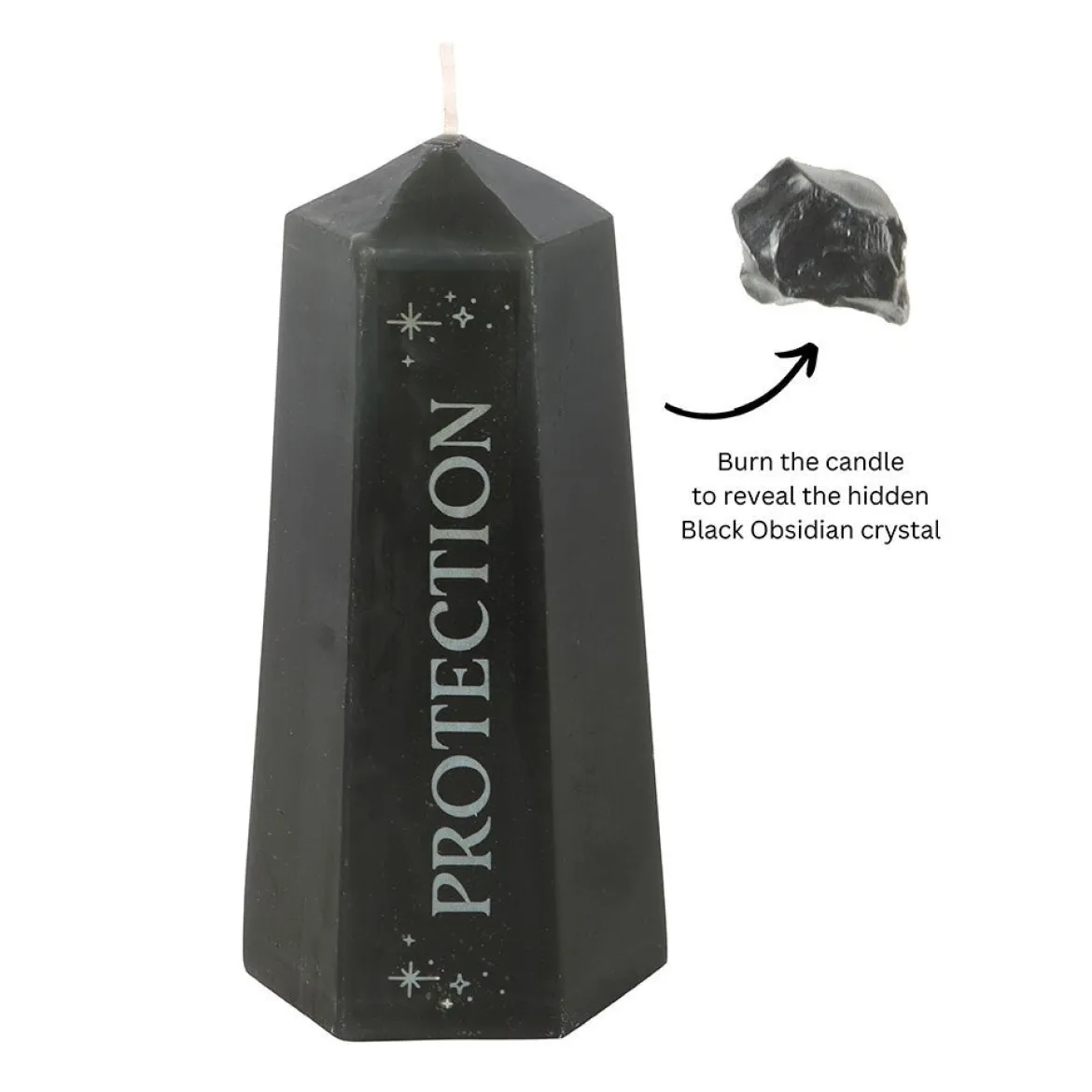 Protection - Obsidiaani kynttilä