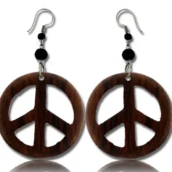 Puiset korvakorut - Peace