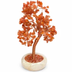 Punainen akaatti - Kristallipuu, 20cm
