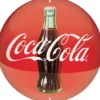 Pyöreä peltikyltti 35cm - Coca-Cola