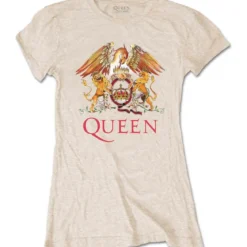 Queen Classic Crest - Naisten T-paita, beige