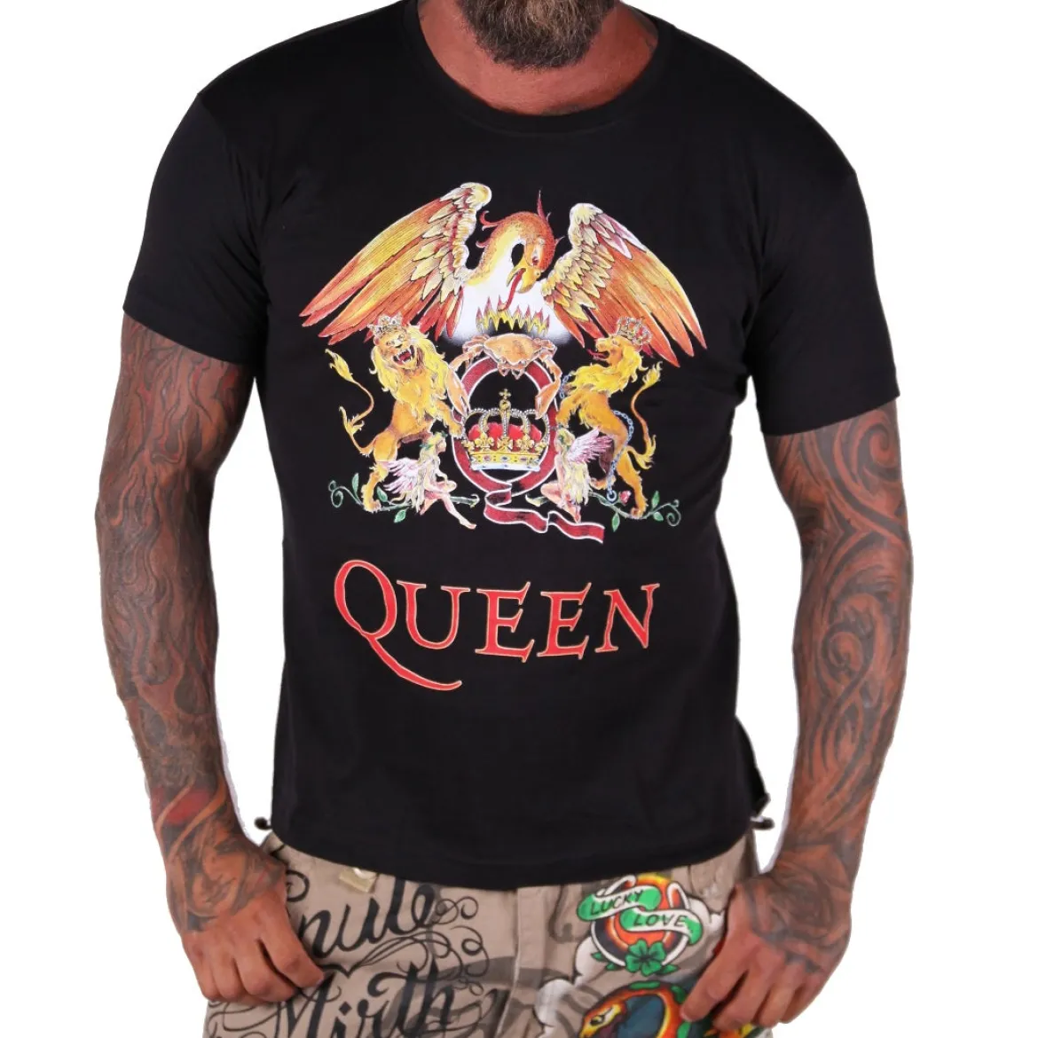 Queen Crest Logo- T-paita