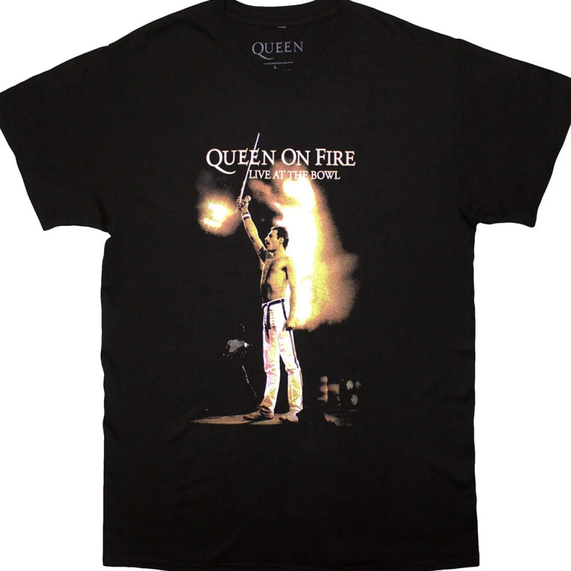 Queen: Live At Bowl - T-Paita