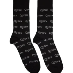 Queen: Logo Repeat Mono- Nilkkasukat