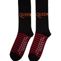 Queen: Logo & Stripes - Nilkkasukat