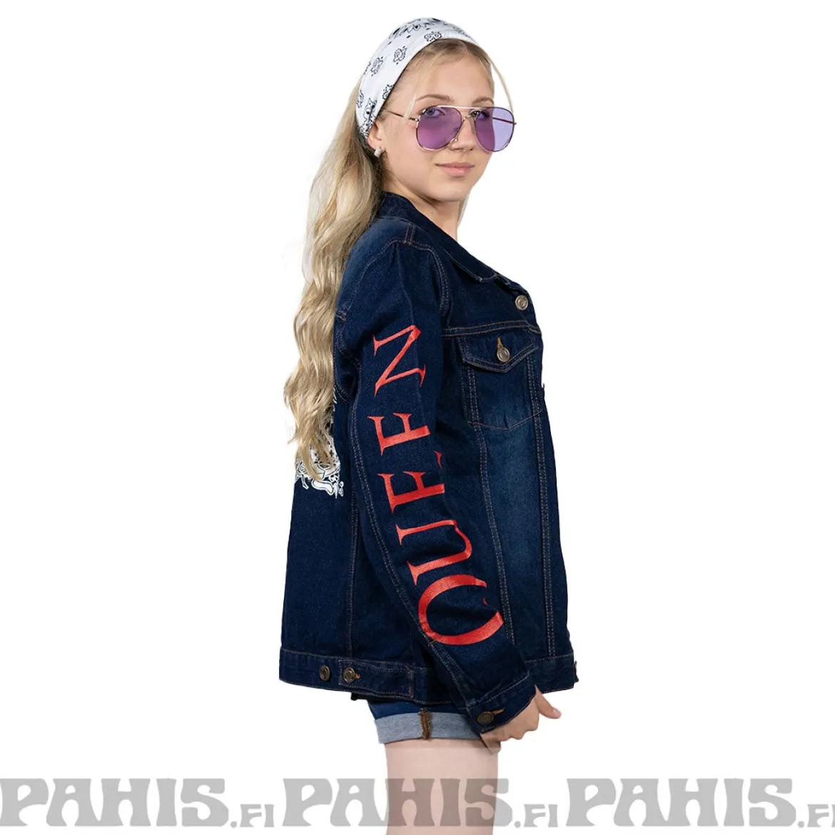 Queen White Crest - Unisex Farkkutakki